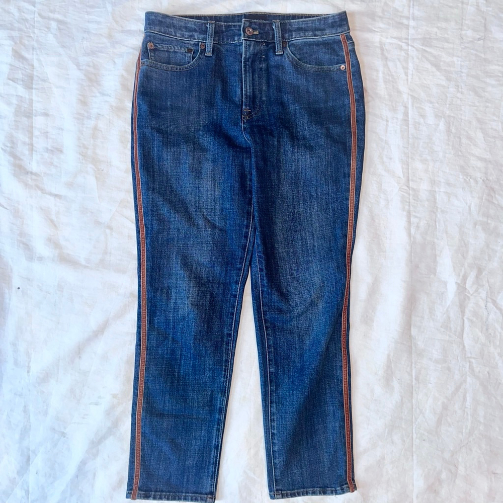 NWOT Women’s Size 4 Talbots Modern Ankle Denim Blue Jeans Dark Wash